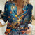 Nollaig Chridheil Scottish Gnome Women Casual Shirt Merry Christmas with Starry Night - Wonder Print Shop