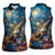 Nollaig Chridheil Scottish Gnome Women Sleeveless Polo Shirt Merry Christmas with Starry Night - Wonder Print Shop
