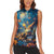 Nollaig Chridheil Scottish Gnome Women Sleeveless Polo Shirt Merry Christmas with Starry Night - Wonder Print Shop