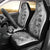 Polynesia Car Seat Cover Hibiscus and Hawaiian Tribal Tattoo Retro Style Gray Color LT9 - Wonder Print Shop