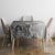 Polynesia Tablecloth Hibiscus and Hawaiian Tribal Tattoo Retro Style Gray Color - Wonder Print Shop