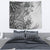 Polynesia Tapestry Hibiscus and Hawaiian Tribal Tattoo Retro Style Gray Color - Wonder Print Shop
