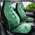 Polynesia Car Seat Cover Hibiscus and Hawaiian Tribal Tattoo Retro Style Green Color LT9 - Wonder Print Shop