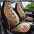 Polynesia Car Seat Cover Hibiscus and Hawaiian Tribal Tattoo Retro Style Tan Color LT9 - Wonder Print Shop