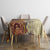 Polynesia Tablecloth Hibiscus and Hawaiian Tribal Tattoo Retro Style Tan Color - Wonder Print Shop