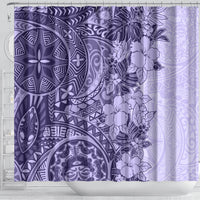 polynesia-shower-curtain-hibiscus-and-hawaiian-tribal-tattoo-retro-style-violet-color