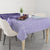 Polynesia Tablecloth Hibiscus and Hawaiian Tribal Tattoo Retro Style Violet Color - Wonder Print Shop