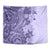 Polynesia Tapestry Hibiscus and Hawaiian Tribal Tattoo Retro Style Violet Color - Wonder Print Shop