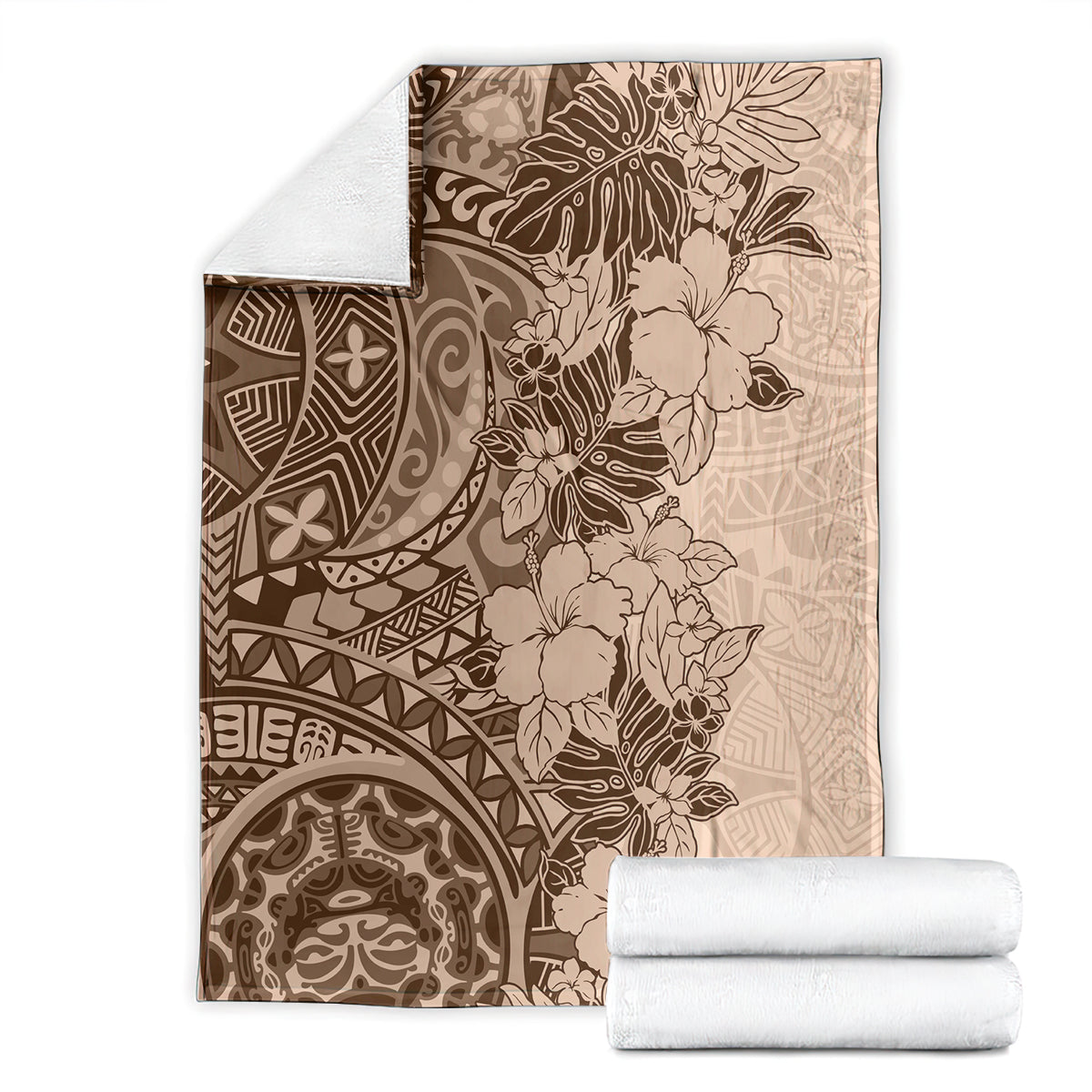 polynesia-blanket-hibiscus-and-hawaiian-tribal-tattoo-retro-style-pink-pastel