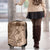 Polynesia Luggage Cover Hibiscus and Hawaiian Tribal Tattoo Retro Style Pink Pastel - Wonder Print Shop