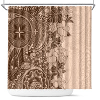 polynesia-shower-curtain-hibiscus-and-hawaiian-tribal-tattoo-retro-style-pink-pastel