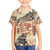 Hawaii Kid Hawaiian Shirt Aloha Tribal Pattern Beige Version - Wonder Print Shop