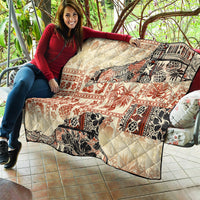 Hawaii Quilt Aloha Tribal Pattern Beige Version - Wonder Print Shop
