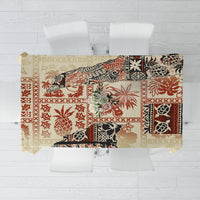 Hawaii Tablecloth Aloha Tribal Pattern Beige Version - Wonder Print Shop