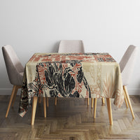 Hawaii Tablecloth Aloha Tribal Pattern Beige Version - Wonder Print Shop