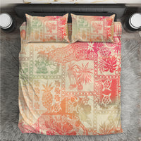 Hawaii Bedding Set Aloha Tribal Pattern Sweat Pink Ombre LT9 - Wonder Print Shop
