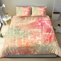 Hawaii Bedding Set Aloha Tribal Pattern Sweat Pink Ombre LT9 - Wonder Print Shop