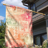 Hawaii Garden Flag Aloha Tribal Pattern Sweat Pink Ombre - Wonder Print Shop