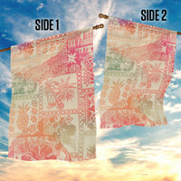 Hawaii Garden Flag Aloha Tribal Pattern Sweat Pink Ombre - Wonder Print Shop