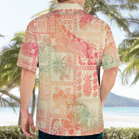 Hawaii Hawaiian Shirt Aloha Tribal Pattern Sweat Pink Ombre - Wonder Print Shop