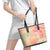 Hawaii Leather Tote Bag Aloha Tribal Pattern Sweat Pink Ombre - Wonder Print Shop