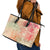 Hawaii Leather Tote Bag Aloha Tribal Pattern Sweat Pink Ombre - Wonder Print Shop