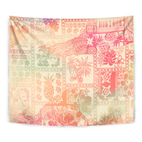 Hawaii Tapestry Aloha Tribal Pattern Sweat Pink Ombre - Wonder Print Shop