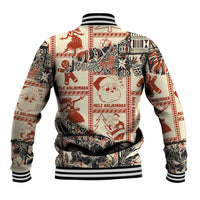 Aloha Hawaii Christmas Baseball Jacket Mele Kalikimaka Tapa Tribal Retro Style LT9 - Wonder Print Shop