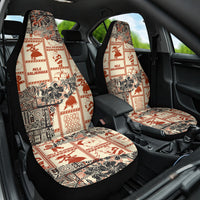 Aloha Hawaii Christmas Car Seat Cover Mele Kalikimaka Tapa Tribal Retro Style LT9 - Wonder Print Shop