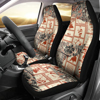 Aloha Hawaii Christmas Car Seat Cover Mele Kalikimaka Tapa Tribal Retro Style LT9 - Wonder Print Shop