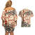 Aloha Hawaii Christmas Couples Matching Off Shoulder Short Dress and Hawaiian Shirt Mele Kalikimaka Tapa Tribal Retro Style LT9 - Wonder Print Shop