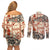 Aloha Hawaii Christmas Couples Matching Off Shoulder Short Dress and Long Sleeve Button Shirt Mele Kalikimaka Tapa Tribal Retro Style LT9 - Wonder Print Shop