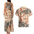 Aloha Hawaii Christmas Couples Matching Tank Maxi Dress and Hawaiian Shirt Mele Kalikimaka Tapa Tribal Retro Style LT9 - Wonder Print Shop