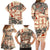 Aloha Hawaii Christmas Family Matching Long Sleeve Bodycon Dress and Hawaiian Shirt Mele Kalikimaka Tapa Tribal Retro Style LT9 - Wonder Print Shop