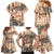 Aloha Hawaii Christmas Family Matching Mermaid Dress and Hawaiian Shirt Mele Kalikimaka Tapa Tribal Retro Style LT9 - Wonder Print Shop