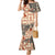 Aloha Hawaii Christmas Family Matching Mermaid Dress and Hawaiian Shirt Mele Kalikimaka Tapa Tribal Retro Style LT9 - Wonder Print Shop