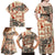 Aloha Hawaii Christmas Family Matching Off Shoulder Maxi Dress and Hawaiian Shirt Mele Kalikimaka Tapa Tribal Retro Style LT9 - Wonder Print Shop