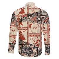 Aloha Hawaii Christmas Family Matching Summer Maxi Dress and Hawaiian Shirt Mele Kalikimaka Tapa Tribal Retro Style - Wonder Print Shop