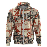 Aloha Hawaii Christmas Hoodie Mele Kalikimaka Tapa Tribal Retro Style - Wonder Print Shop