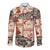 Aloha Hawaii Christmas Long Sleeve Button Shirt Mele Kalikimaka Tapa Tribal Retro Style - Wonder Print Shop