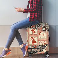 Aloha Hawaii Christmas Luggage Cover Mele Kalikimaka Tapa Tribal Retro Style - Wonder Print Shop