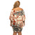 Aloha Hawaii Christmas Off Shoulder Short Dress Mele Kalikimaka Tapa Tribal Retro Style - Wonder Print Shop