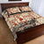 Aloha Hawaii Christmas Quilt Bed Set Mele Kalikimaka Tapa Tribal Retro Style - Wonder Print Shop