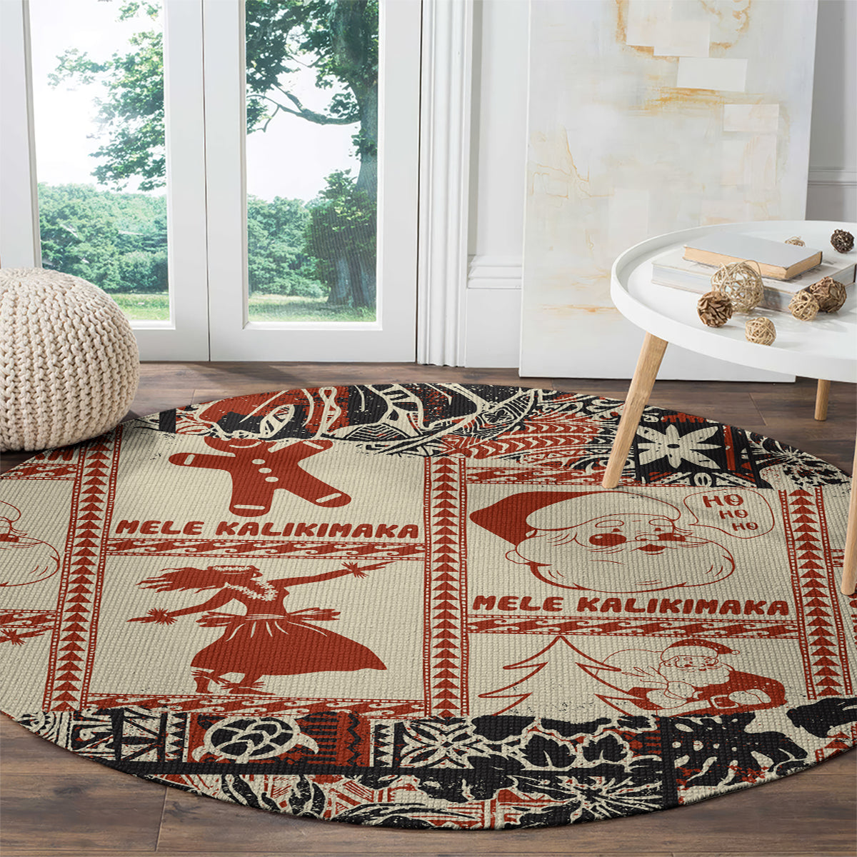 aloha-hawaii-christmas-round-carpet-mele-kalikimaka-tapa-tribal-retro-style