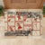 Aloha Hawaii Christmas Rubber Doormat Mele Kalikimaka Tapa Tribal Retro Style - Wonder Print Shop