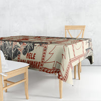 Aloha Hawaii Christmas Tablecloth Mele Kalikimaka Tapa Tribal Retro Style - Wonder Print Shop