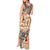 Aloha Hawaii Christmas Tank Maxi Dress Mele Kalikimaka Tapa Tribal Retro Style - Wonder Print Shop