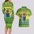 Cook Islands Christmas Couples Matching Long Sleeve Bodycon Dress and Hawaiian Shirt Santa Beach Meri Kiritimiti LT9 - Wonder Print Shop
