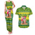Cook Islands Christmas Couples Matching Tank Maxi Dress and Hawaiian Shirt Santa Beach Meri Kiritimiti LT9 - Wonder Print Shop