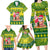 Cook Islands Christmas Family Matching Long Sleeve Bodycon Dress and Hawaiian Shirt Santa Beach Meri Kiritimiti LT9 - Wonder Print Shop